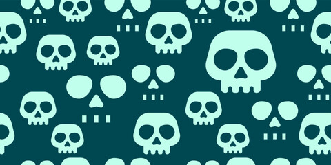 Obraz premium Seamless pattern with skulls for your design