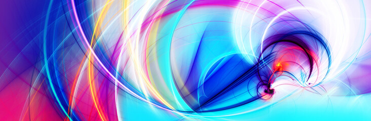 Abstract multicolor wave background. Fractal artwork for creative graphic design