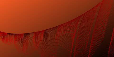 Abstract dark orange background with red lines
