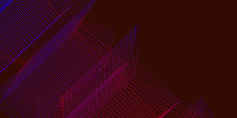 Abstract dark red background with blue purple lines