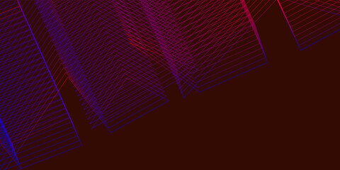 Abstract dark red background with blue purple lines