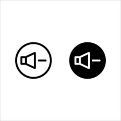 loudspeaker icon vector, stock vector illustration flat design style