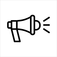 loudspeaker icon vector, stock vector illustration flat design style