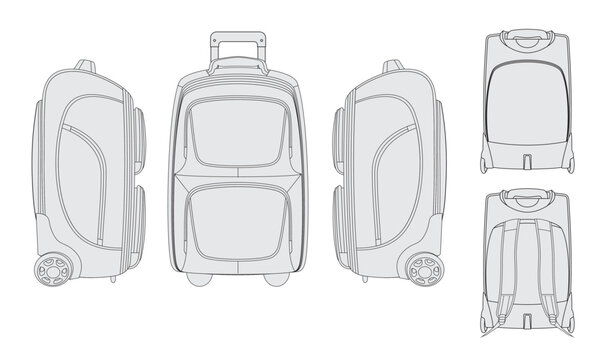 backpack troller vector