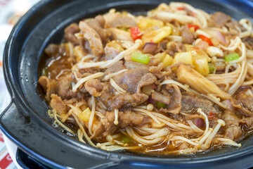 A Delicious Chinese Dishes, Flammulina Fatty Beef