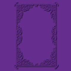 Frame, in the style of an ornament, Vector illustration eps 10, Art.