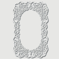 Frame, in the style of an ornament, Vector illustration eps 10, Art.