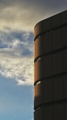 building with sky and clouds