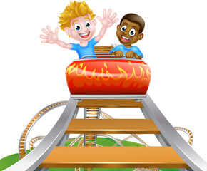 Theme Park Roller Coaster