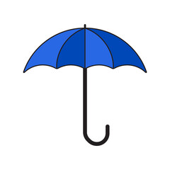 Umbrella isolated on white background.