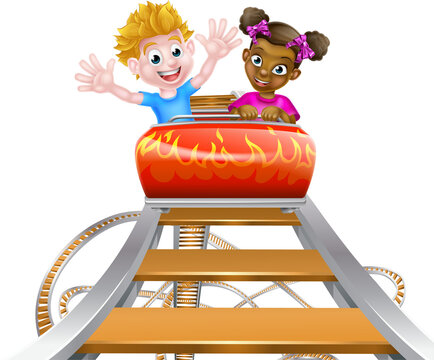 recommend clip art: High up on the Roller Coaster