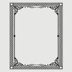 Frame, in the style of an ornament, Vector illustration eps 10, Art.