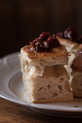 Focaccia close-up