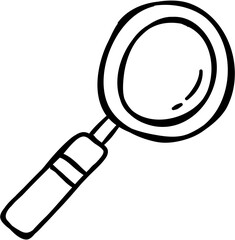 Magnifying Glass Doodle Icon