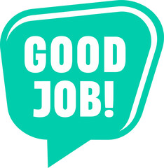 speech bubble like good job icon. flat style trend modern logotype graphic greeting card art design element isolated on white.
