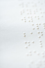 Fototapeta na wymiar Braille text