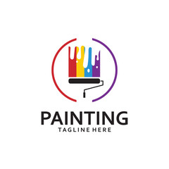 Paint Logo Template vector icon