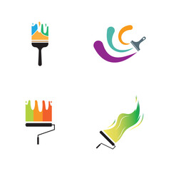 Paint Logo Template vector icon