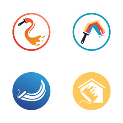 Paint Logo Template vector icon