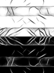 Naklejka premium pattern and design inspired by tree branch truck and roots on a bright white background