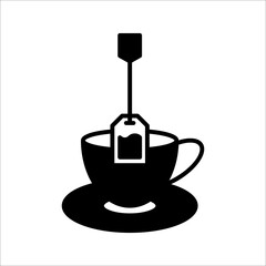 Teabag, dip, aromatic Line icon. Herb tea bag packaging For morning beverage symbol. vector illustration. EPS 10