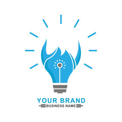 Business Idea logo icon illustration. simple design editable