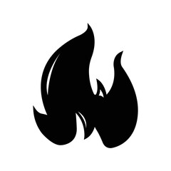Letter M Logo icon illustration. letter M forms a fire icon illustration. simple design editable