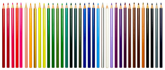 Colored Pencils Transparent Background PNG