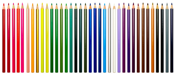 Colored Pencils Transparent Background PNG
