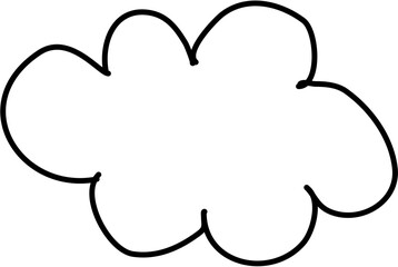 Children Draw Cloud Doodle