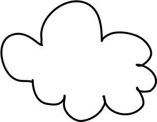 Children Draw Cloud Doodle