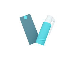 Transparent Air Freshener Spray Bottle Packaging Image