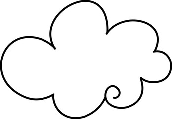 Retro Cloud Doodle