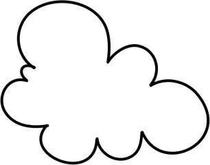Retro Cloud Doodle