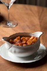 Fototapeta premium Spicy potatoes in bowl