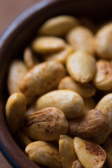 Almonds close-up