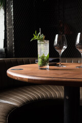 Mojito on table
