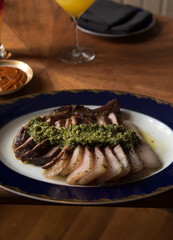 Pork Dinner at restaurant 