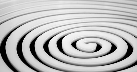 Simple white spiral