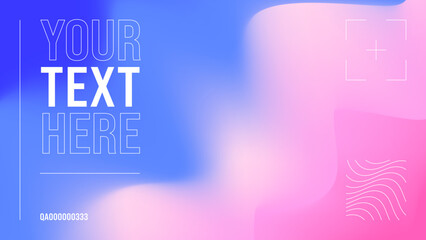 Obraz premium Template of a colorful gradient background with text.