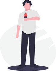 Boy Eating Ice Cream