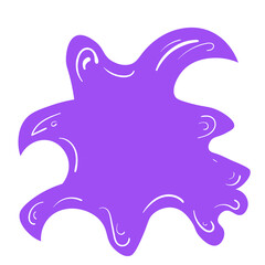 Colourful abstract spot. Icon for yor text on white background.