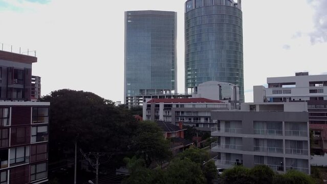 Buildings near the 4th ring road in the city of Santa Cruz de la Sierra, Bolivia