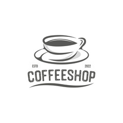 coffee shop logo design template