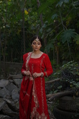 punjabi girl wearing traditional dress