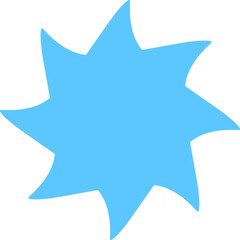 Blue asterisk element png