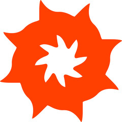 Red abstract element png