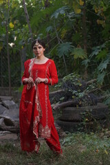 punjabi girl wearing traditional dress