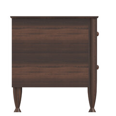 3D rendering illustration of a bedside table