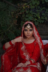 punjabi girl wearing traditional dress